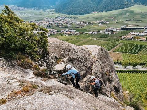 Klettersteig in Latsch