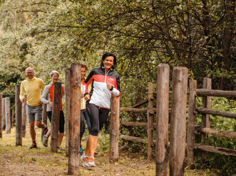 Jogging is a group sport at Jagdhof Jogging is a group sport at Jagdhof